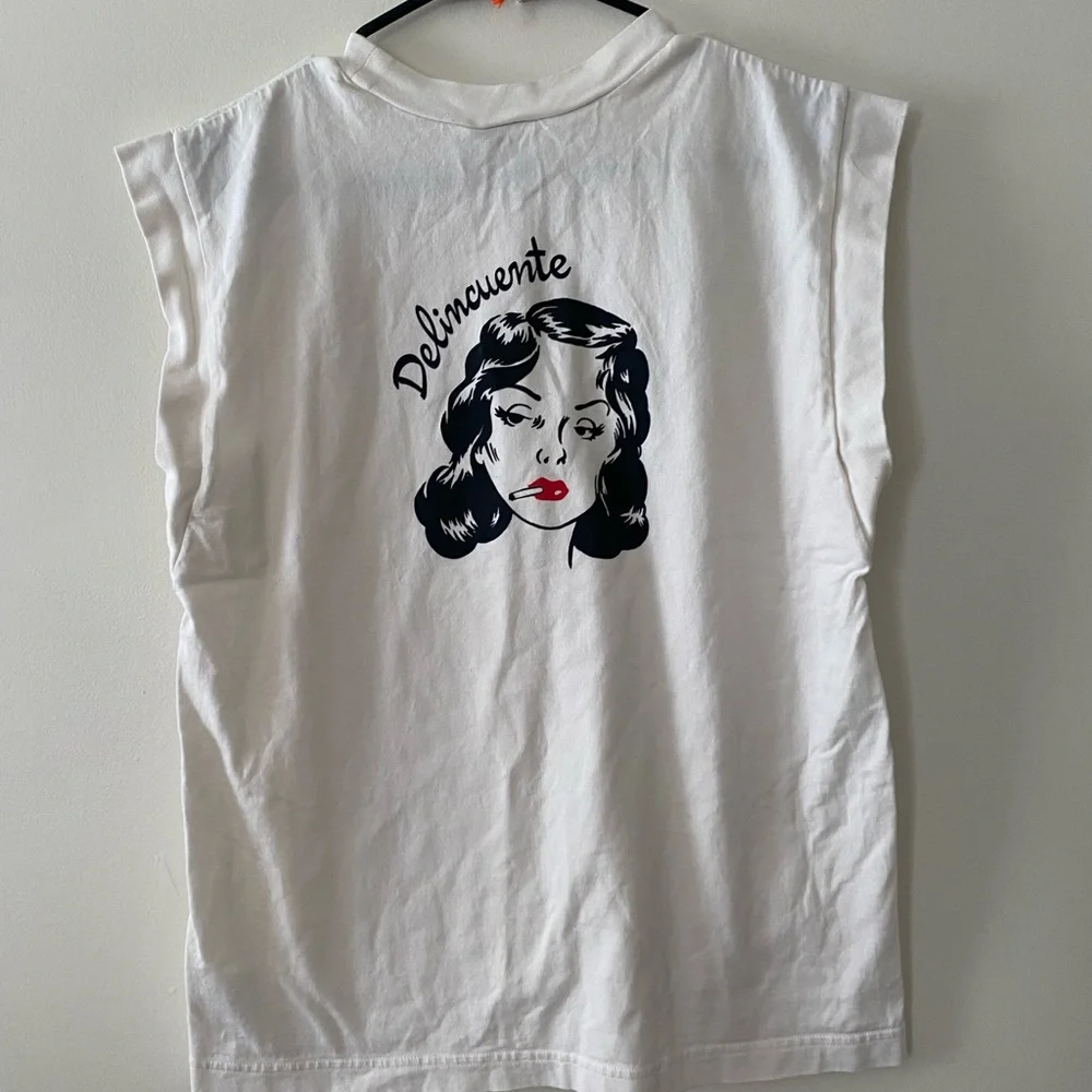 ⭐️HUF Delincuente Short Sleeve Muscle Tank Top - Picture 2 of 7